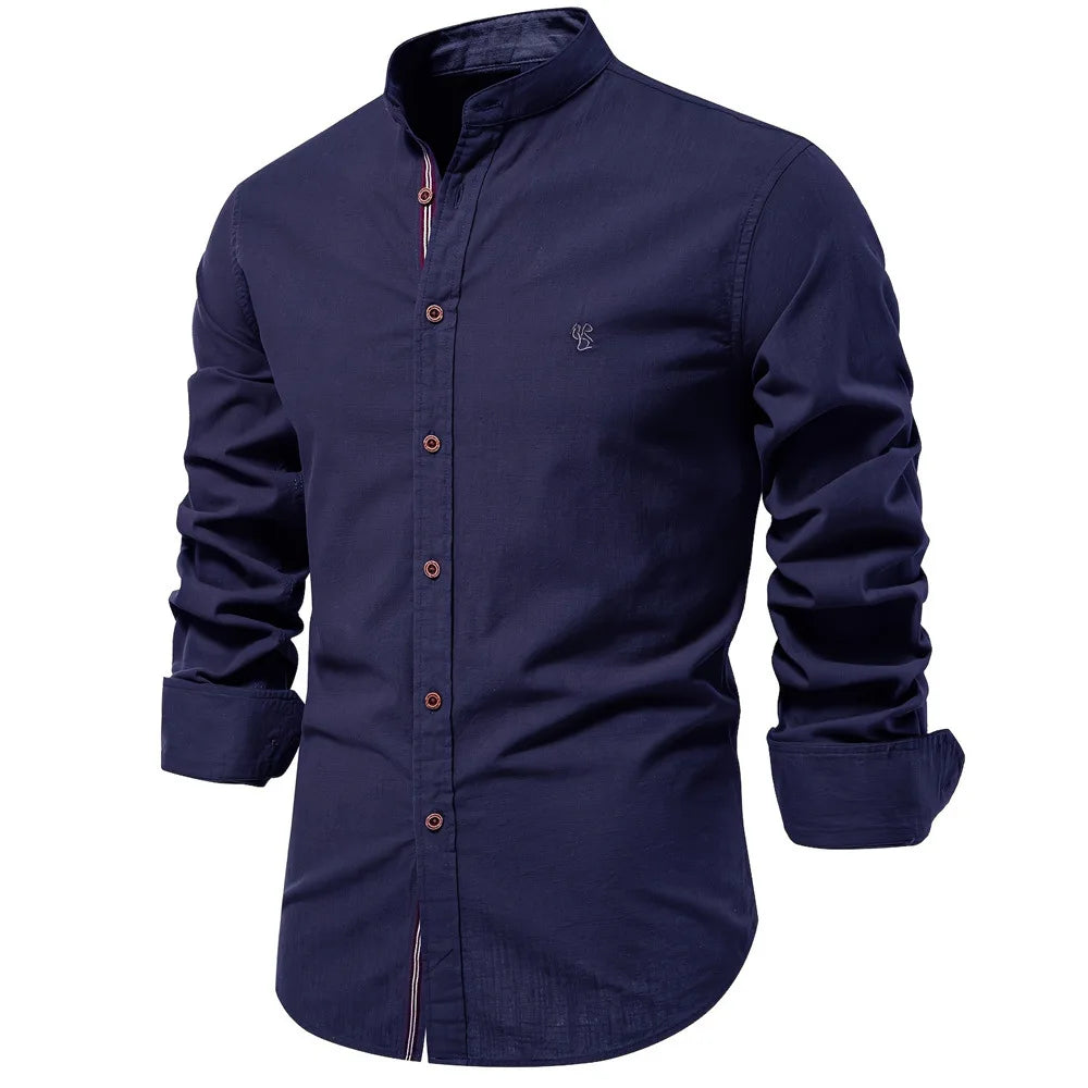 Chemise Homme Col Montant