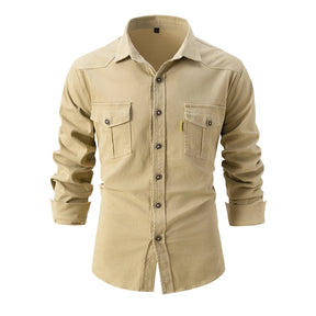 Chemise Homme Décontractée à Manches Longues