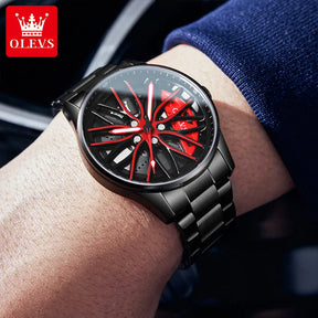 Montre Forme Roue de Voiture